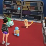 squirtle charmander e bulbasaur em pokémon legends za