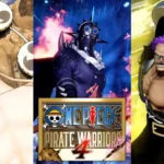 Imagem de ONE PIECE: PIRATE WARRIORS 4 destacando os personagens Enel, King e Z no DLC Seleção Especial