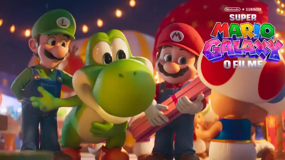 trailer apresenta yoshi em super mario galaxy o filme