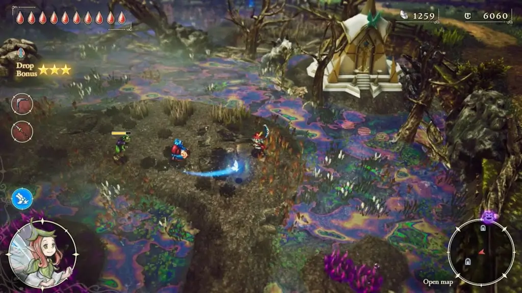 imagem mostrando gameplay de the adventures of elliot