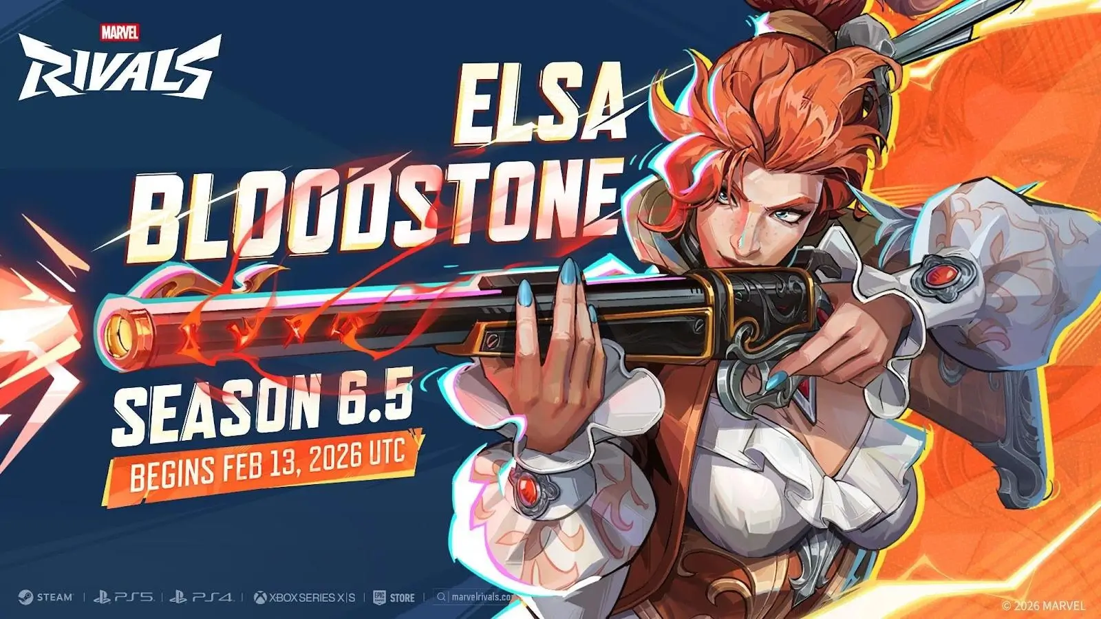 nova temporada de marvel rivals com elsa bloodstone