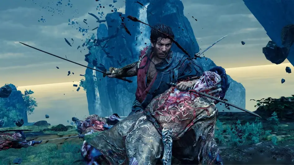 cena de combate de onimusha way of the sword