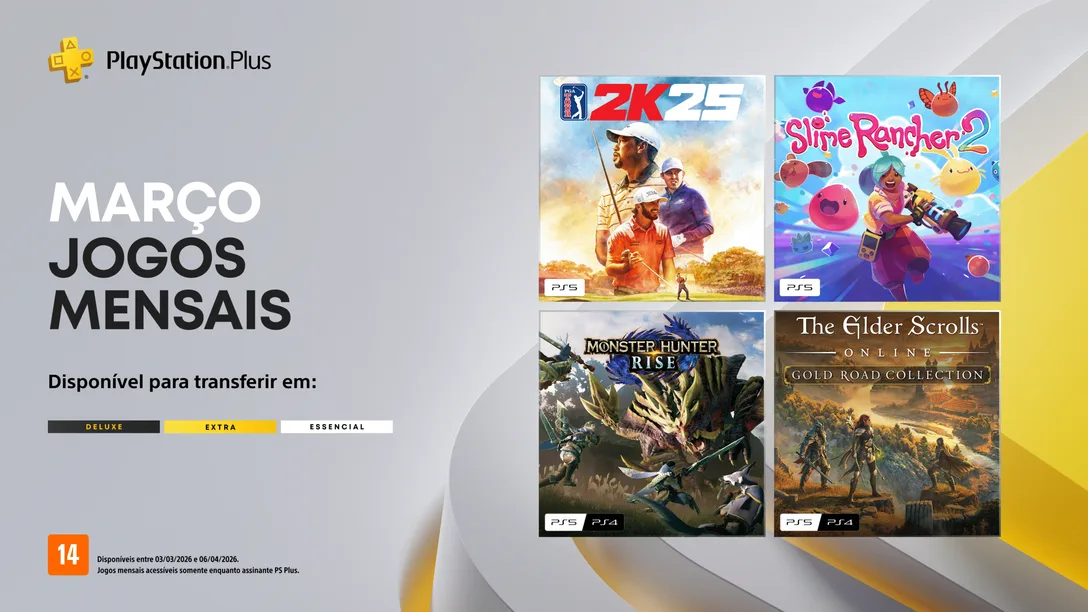jogos mensais PlayStation Plus março