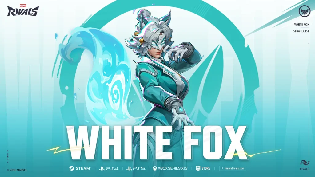 Nova personagem White Fox em Marvel Rivals