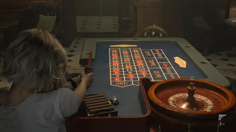 quebra cabeça da roleta em resident evil requiem