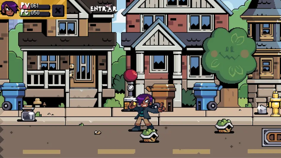 gráficos e visual de Scott Pilgrim EX