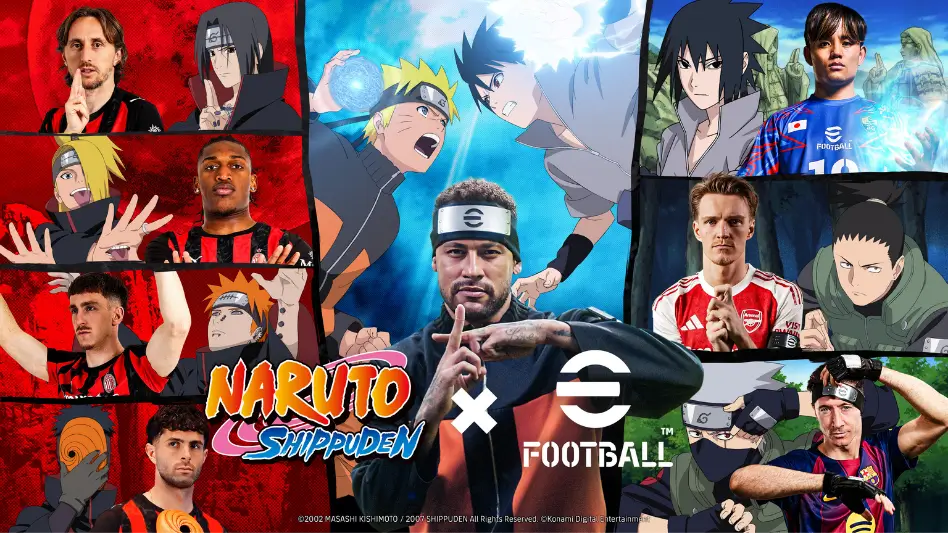 colaboração efootball naruto neymar