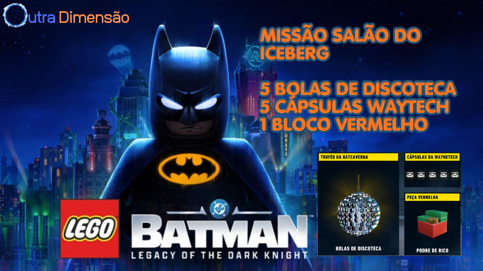 Lego Batman Missão Salão Iceberg Colecionáveis