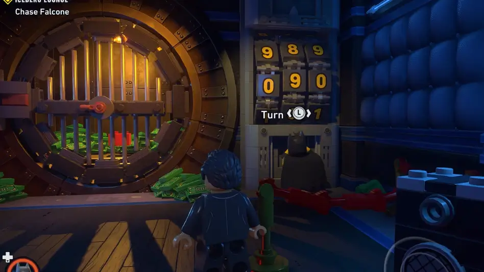 guia como abrir o cofre do iceclub em Lego Batman