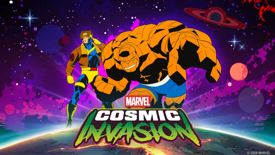 Coisa e Ciclope em Marvel Cosmic Invasion