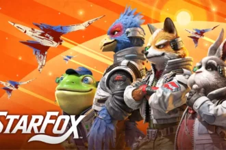 capa com os 4 personagens de star fox e a divulgação da dublagem
