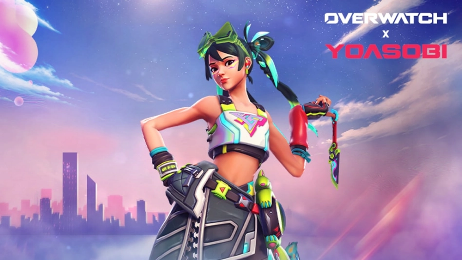 divulgação parceria overwatch e yoasobi