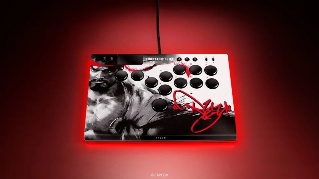 edição especial do controle Razer Kitsune - Ryu Edition