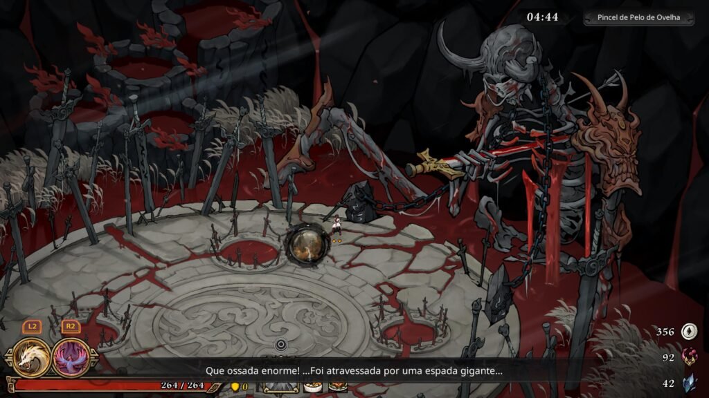 um dos cenários de realm ok ink que o visual vale a pena