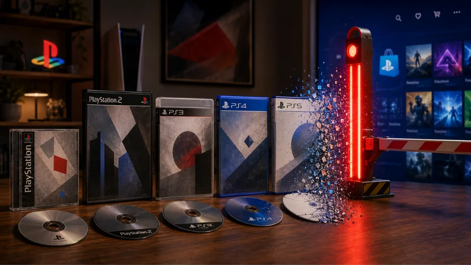 jogos em mídia física do playstation sumindo