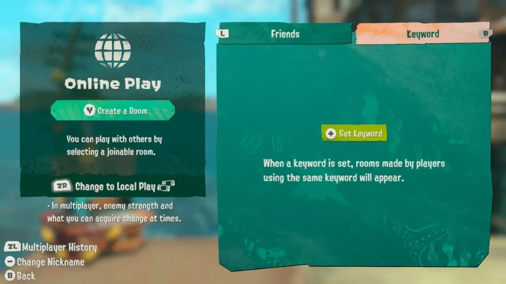 como acessar o multiplayer online em splatoon raiders