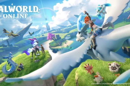 Personagens e Pals no mundo aberto de Palworld Online
