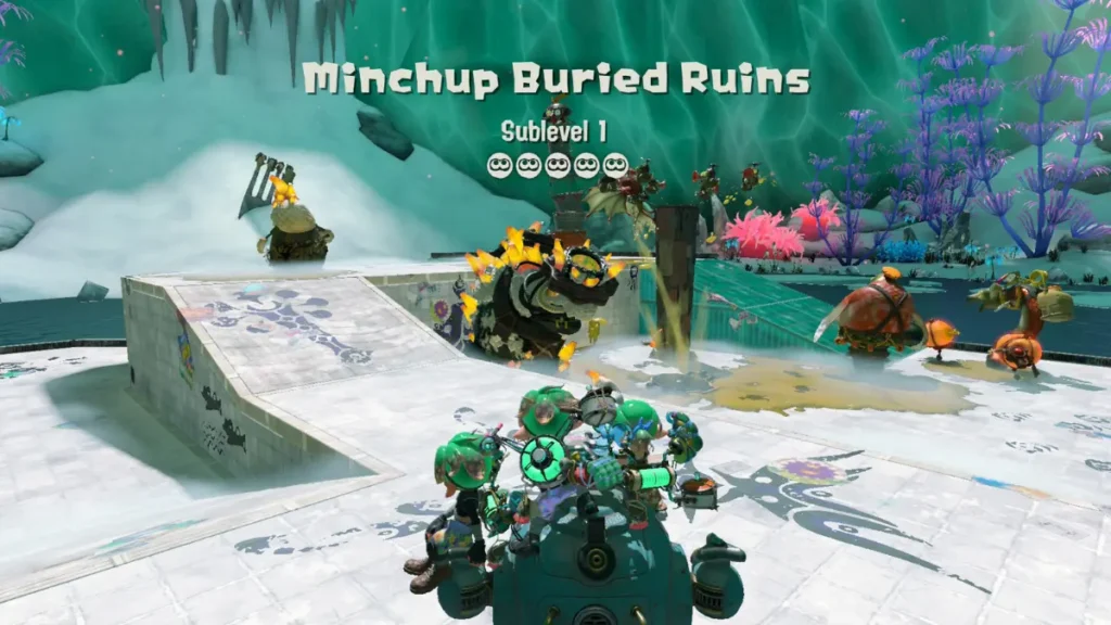 raid no modo multiplayer em splatoon raiders