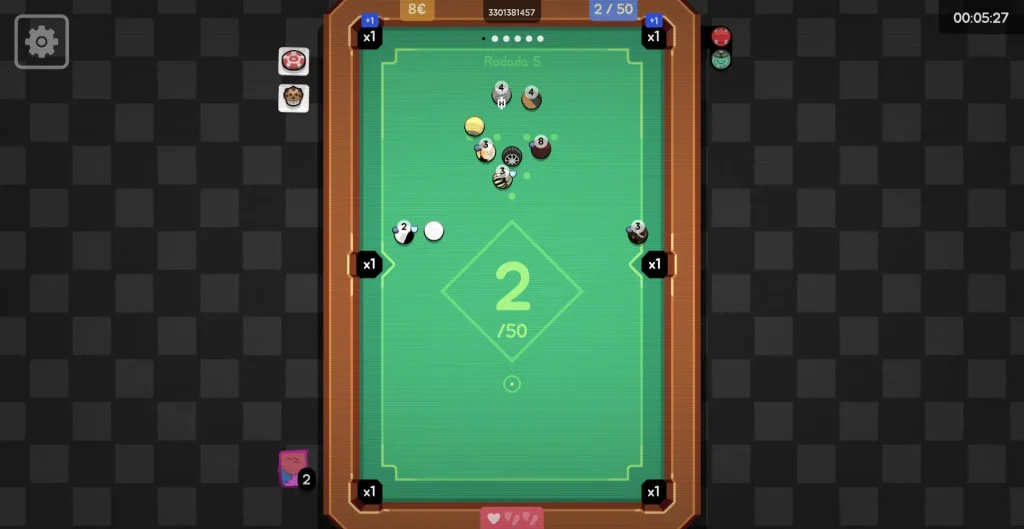 jogando em mesa mais avançada em Ultrapool