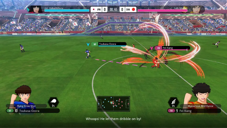 Habilidades em Captain Tsubasa