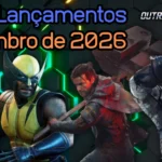 ilustração de alguns jogos que lançam em setembro de 2026