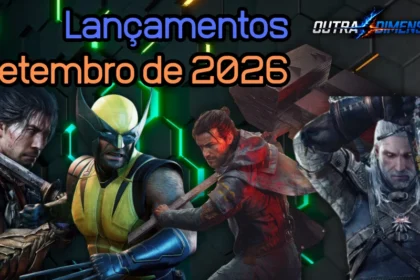 ilustração de alguns jogos que lançam em setembro de 2026